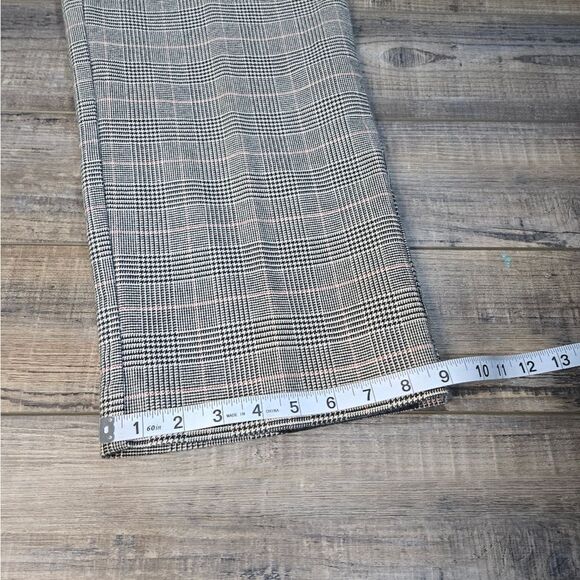LL Bean Houndstooth Plaid Pants Trouser Pants Classic Fit Stretch Waist Size 12 - Picture 8 of 15